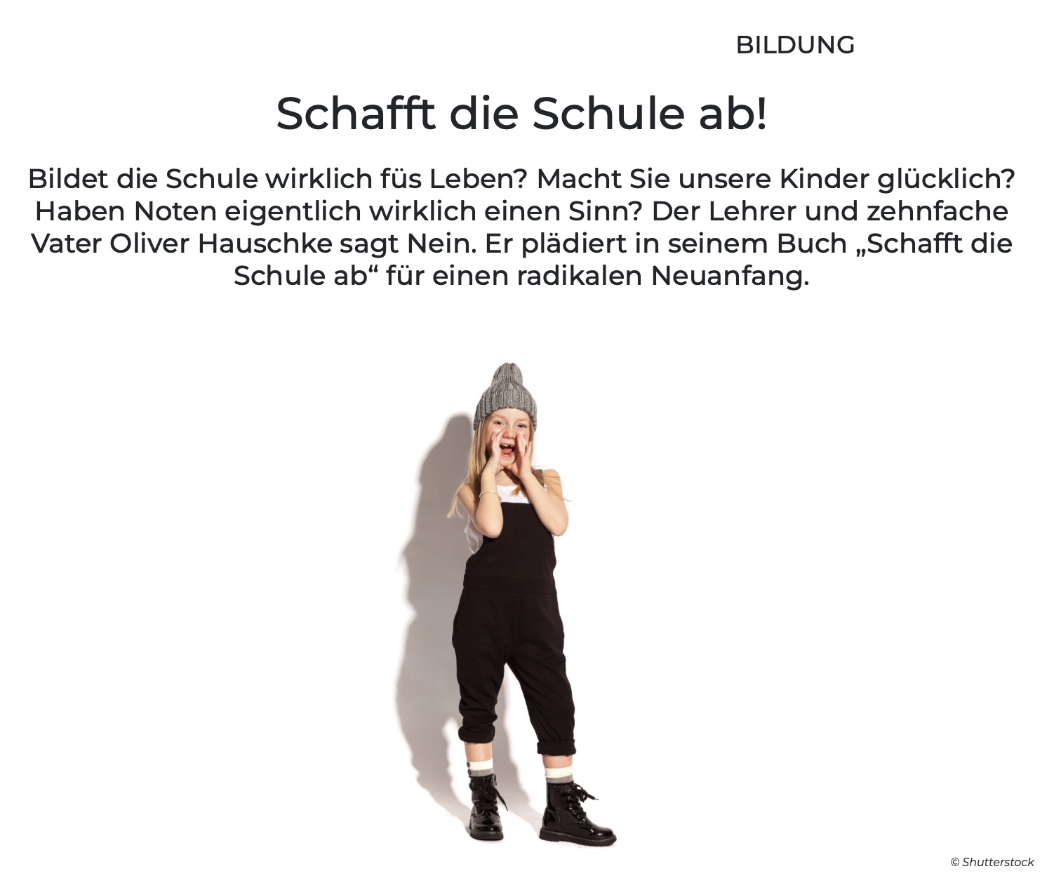 Familii schafft die Schule ab