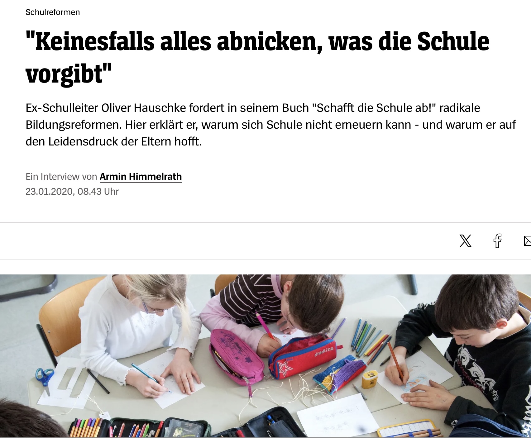 Keinesfalls alles abnicken, was die Schule vorgibt